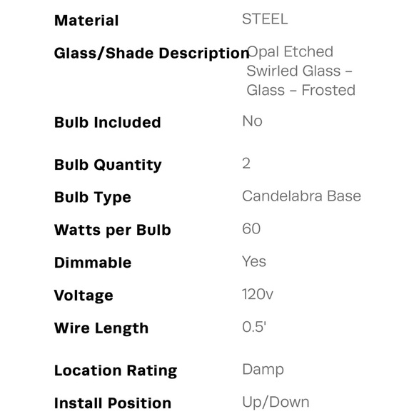 Mid-Century Modern Vanity-Eloise Bath Light - Picture 5 of 5